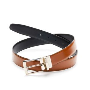 Perry Ellis Men’s Amigo Reversible Leather Belt in Brown/Black